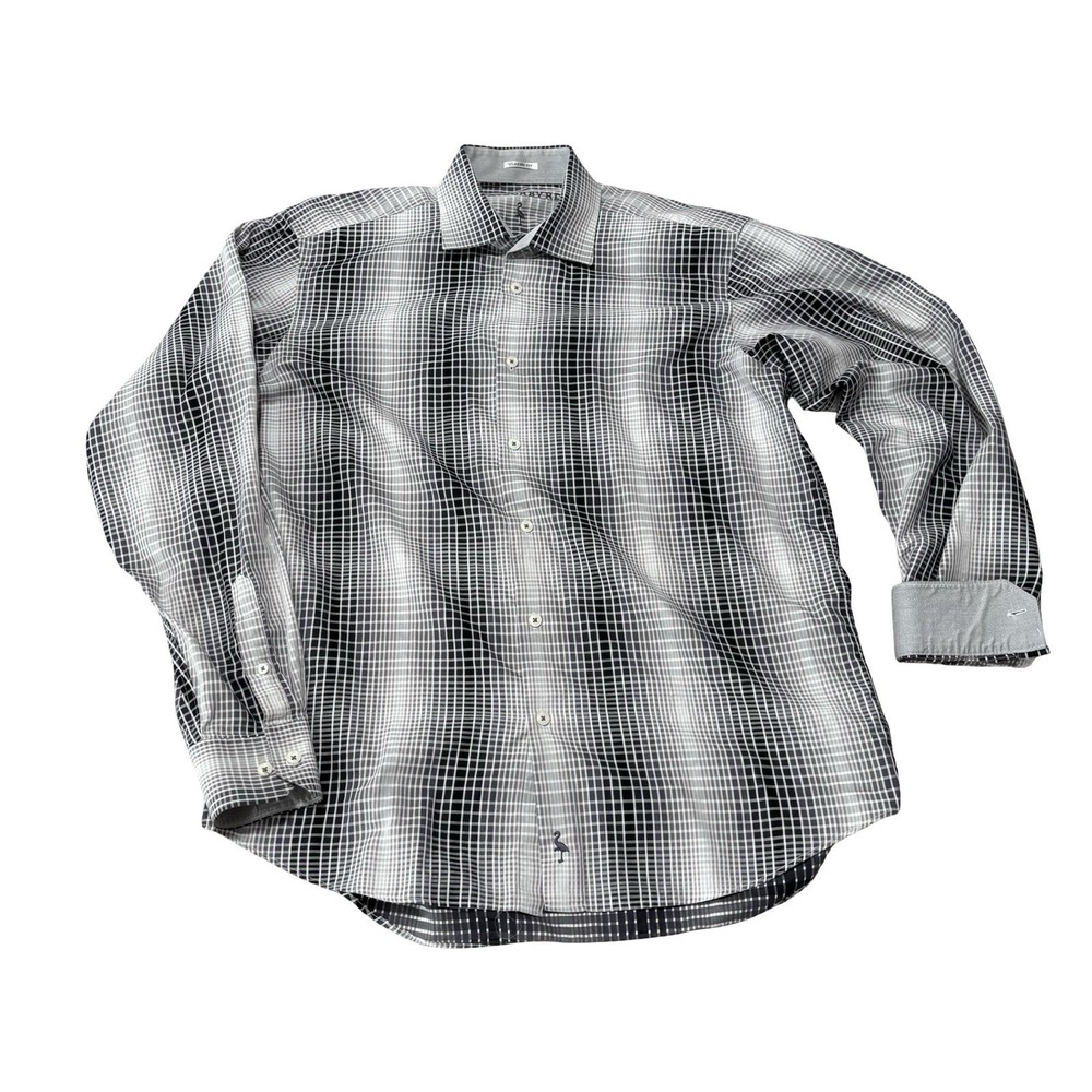 Tailorbyrd Men's Classic Fit Plaid Casual Pocket Button Up Long Sleeve Shirt XL